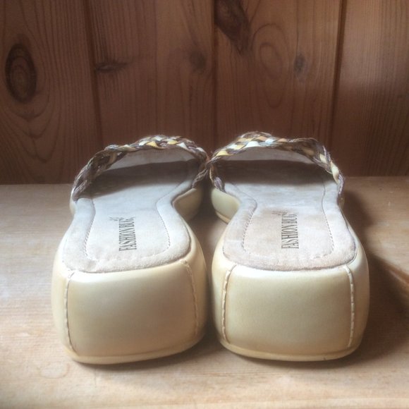 Vintage Fashion Bug Patti Slide Woven Square Toe Platform Y2K Sandal Size 10 M - Picture 5 of 7